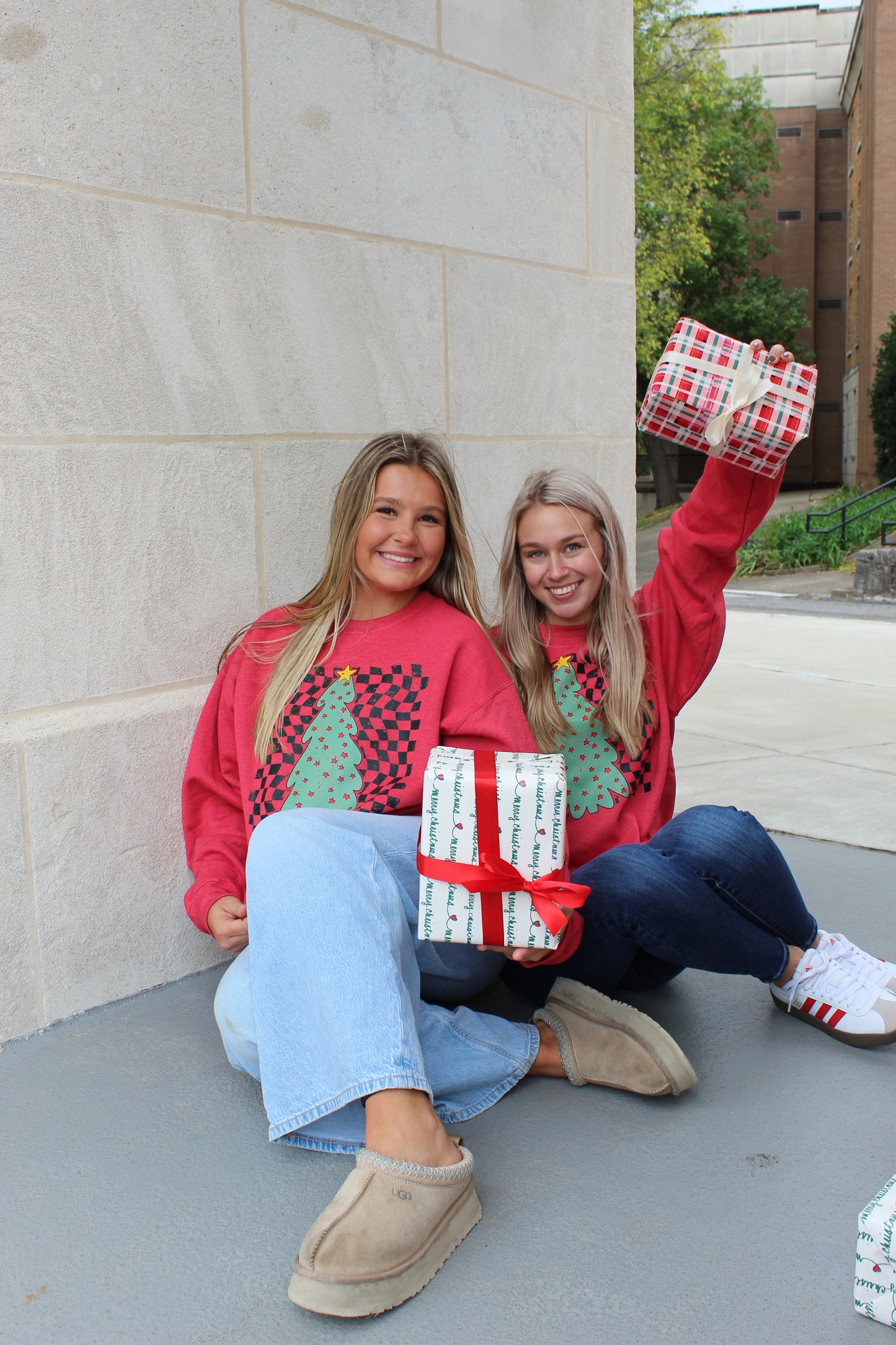 Retro Christmas Tree Crewneck