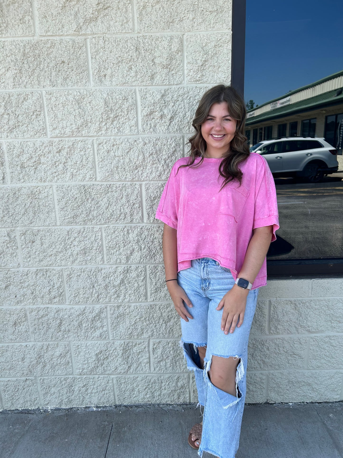 Pink top