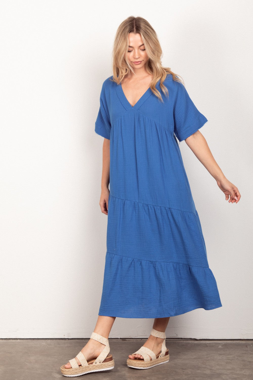The Butler Dress - Royal Blue