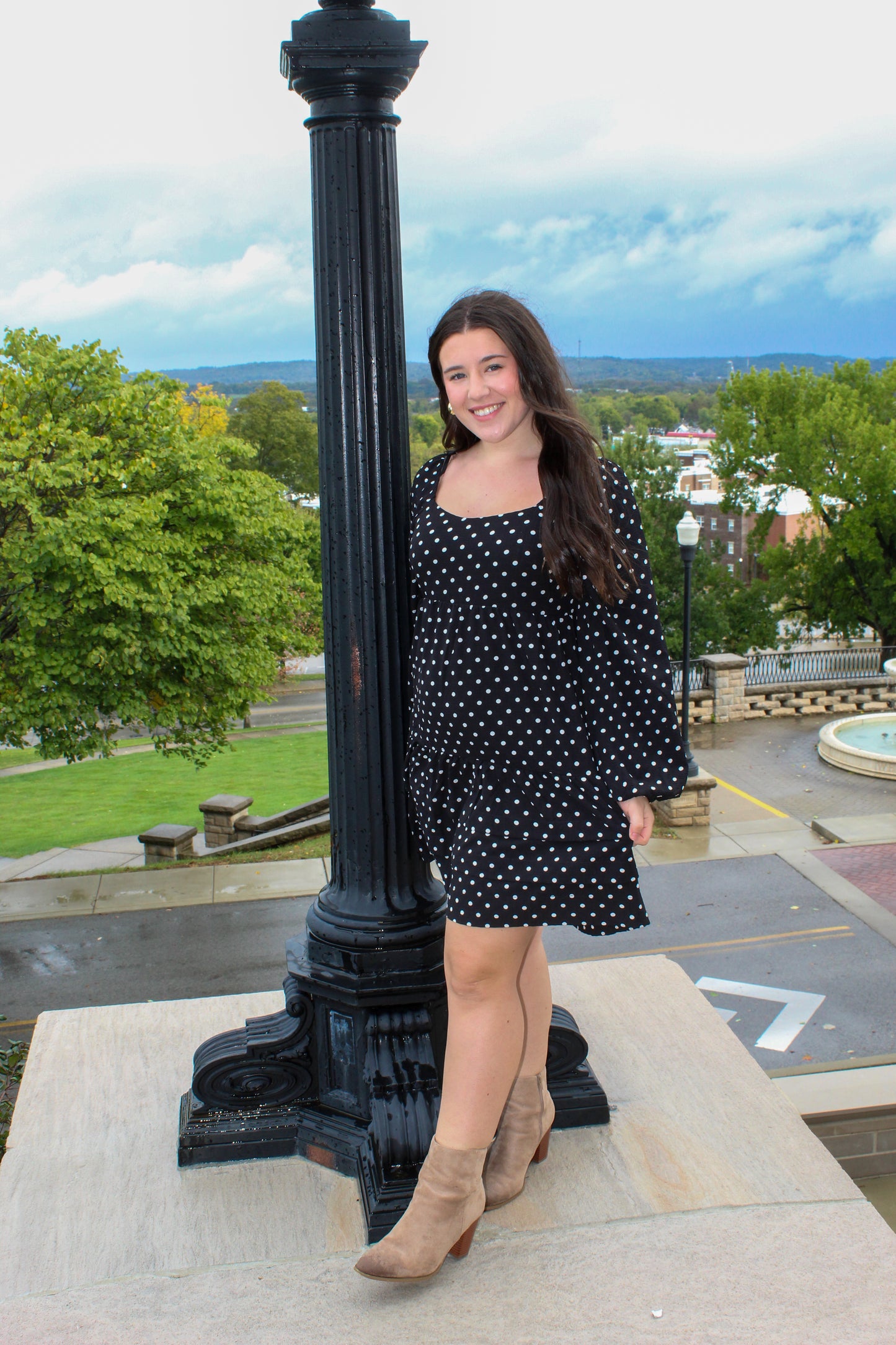 Polka Dot Midi Dress