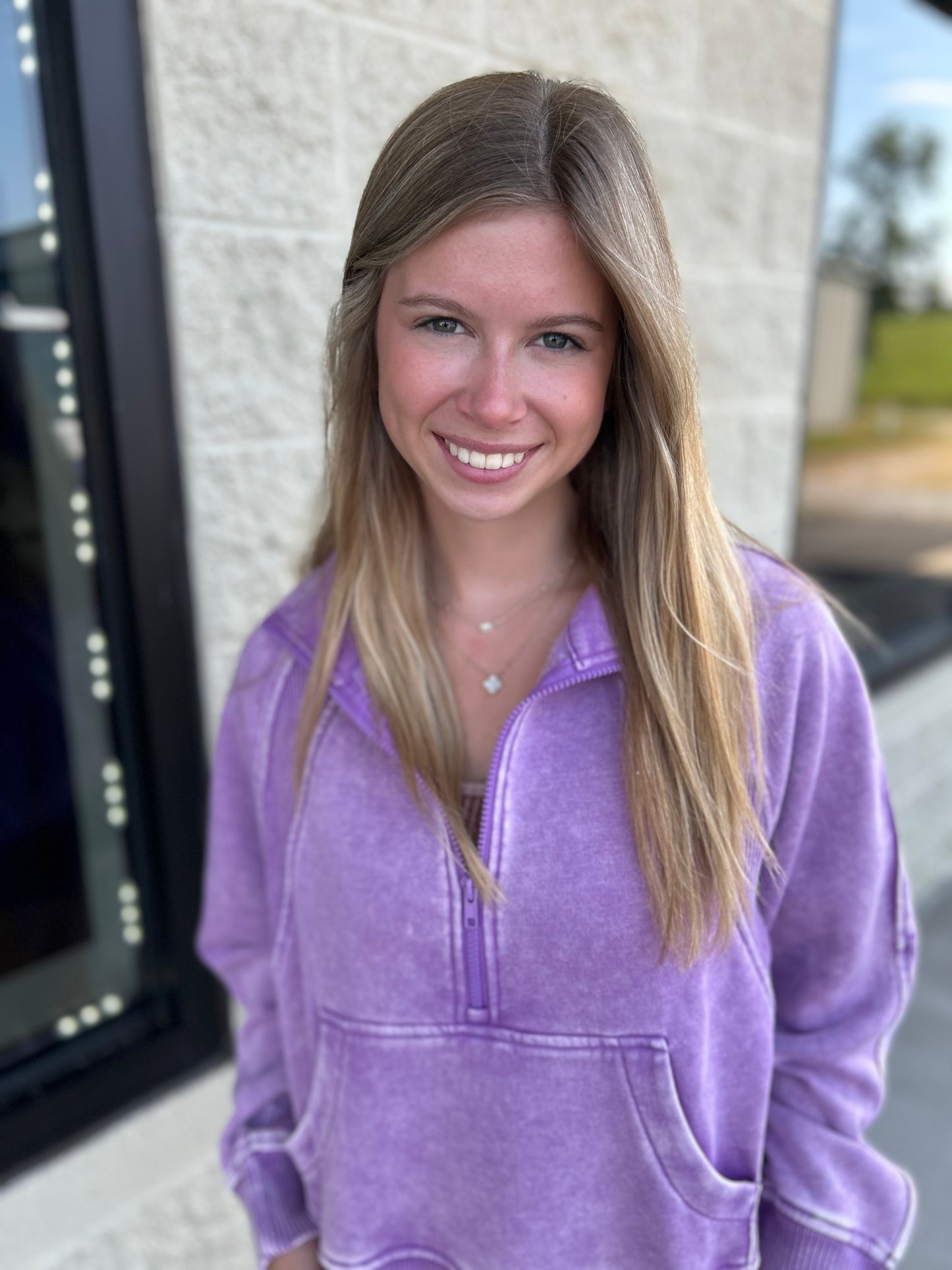 Colorful 1/4 Zip Pullover