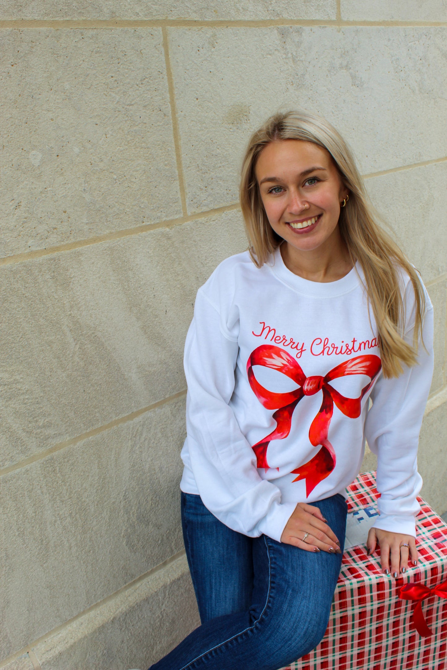 Red Ribbon Crewneck
