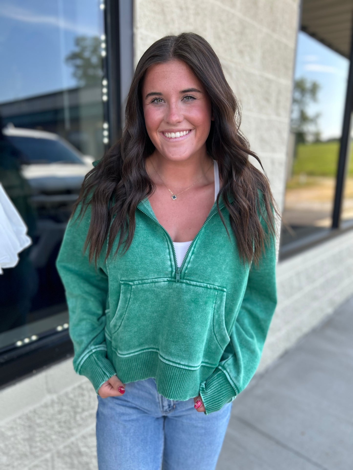 Colorful 1/4 Zip Pullover