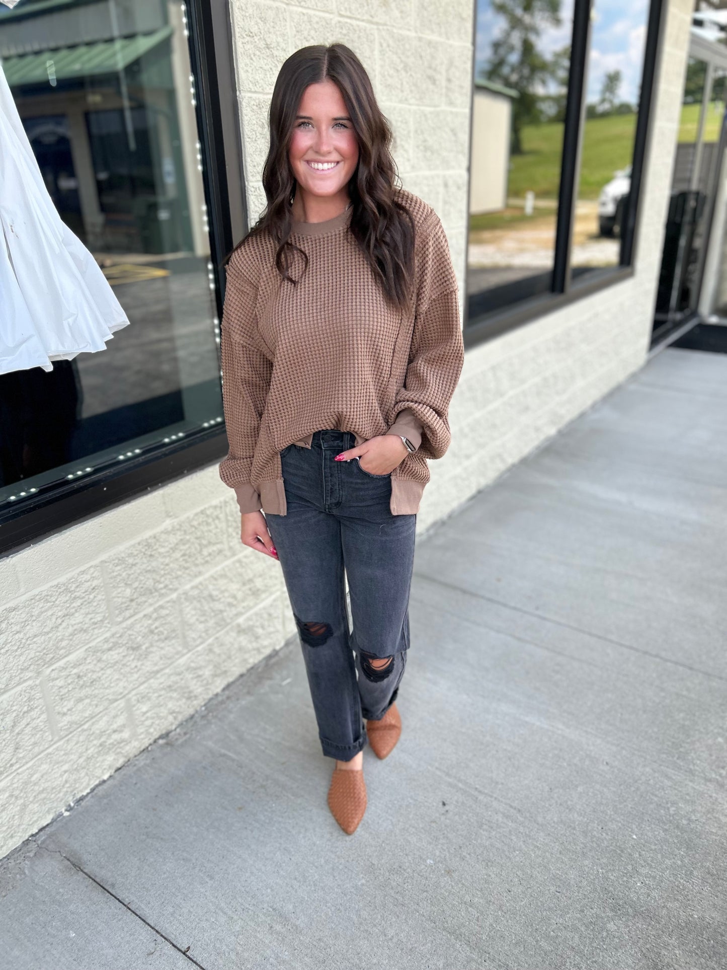 Waffle knit