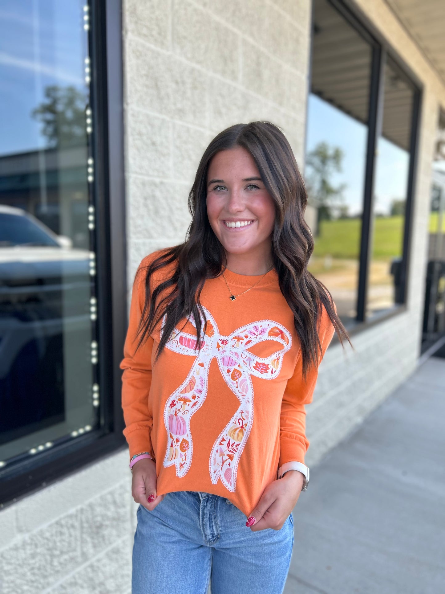 Orange Lace Graphic