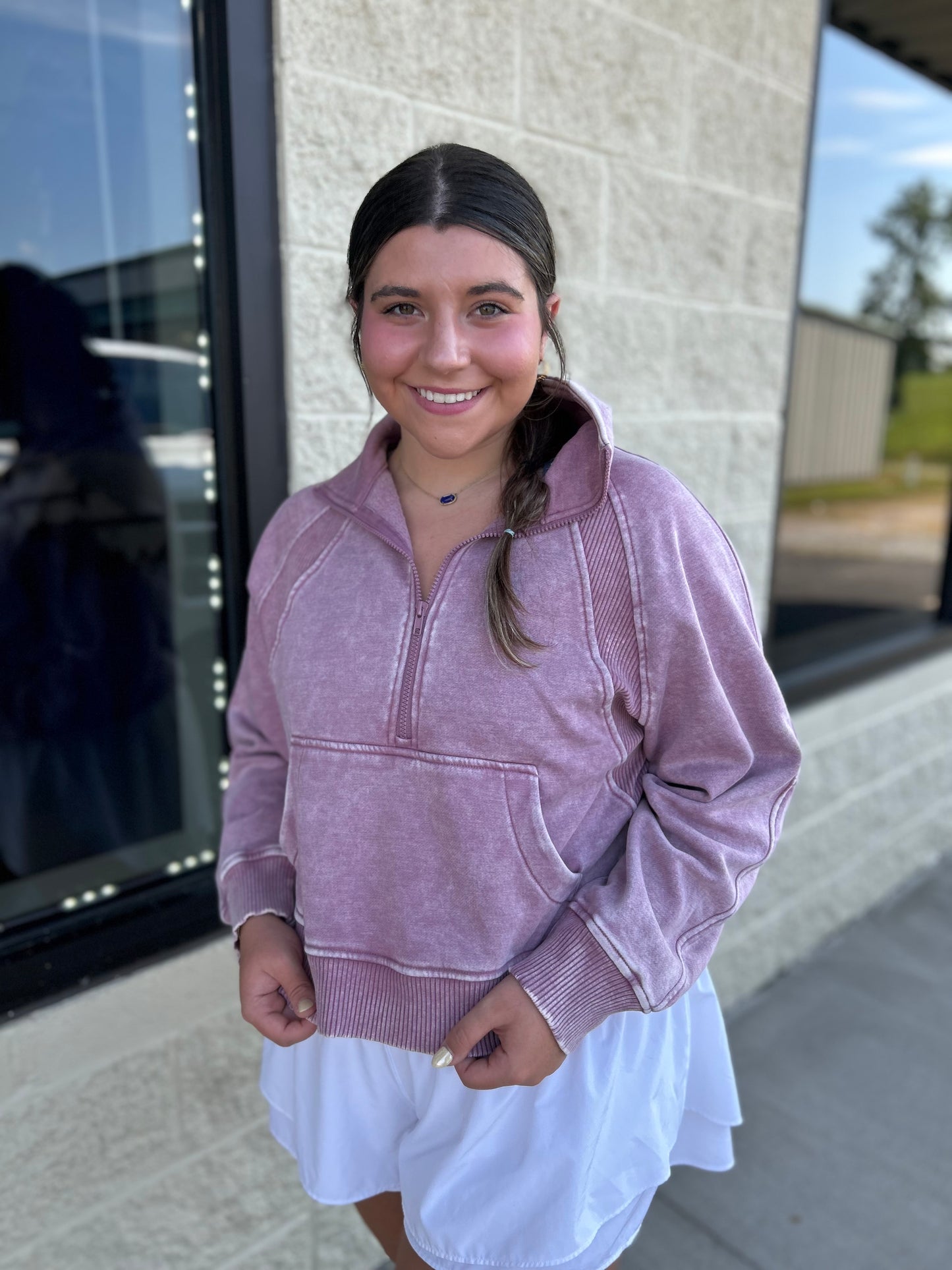 Colorful 1/4 Zip Pullover