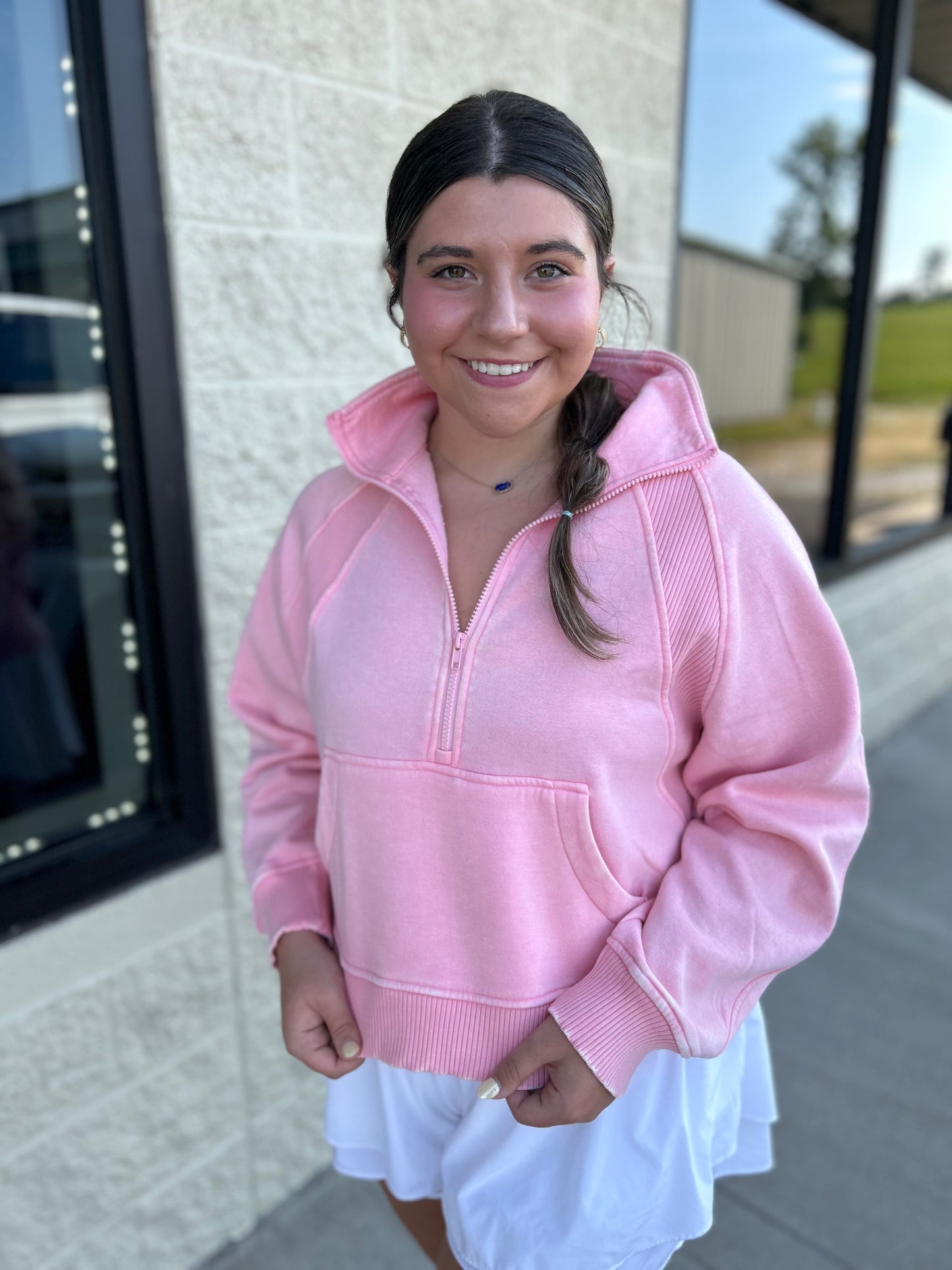 Colorful 1/4 Zip Pullover