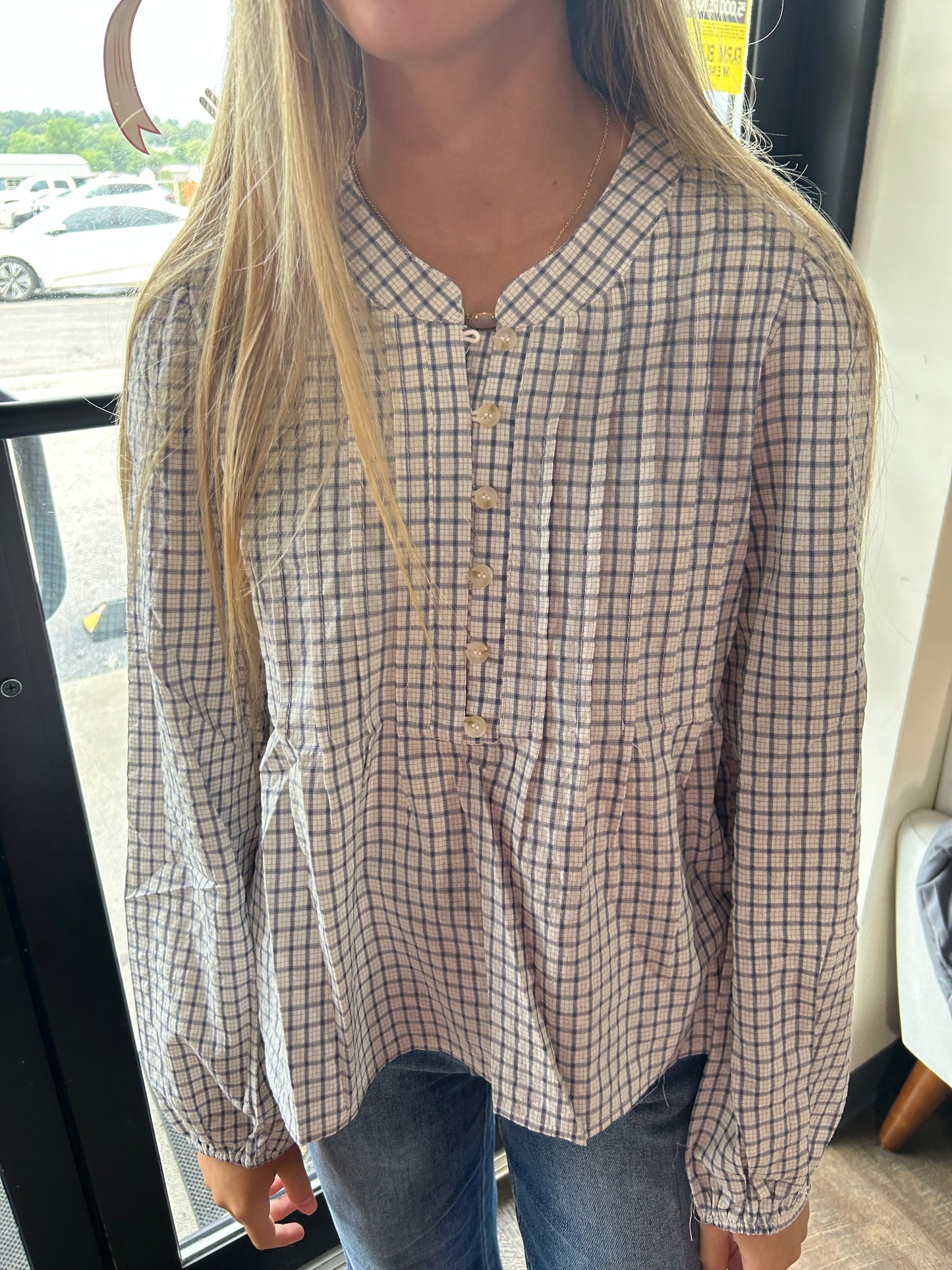 Plaid Teacher Top