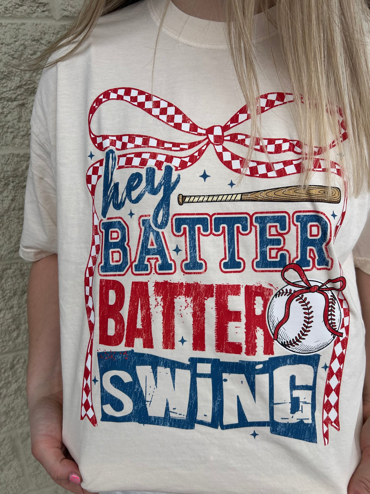 Checkered Baseball Tee