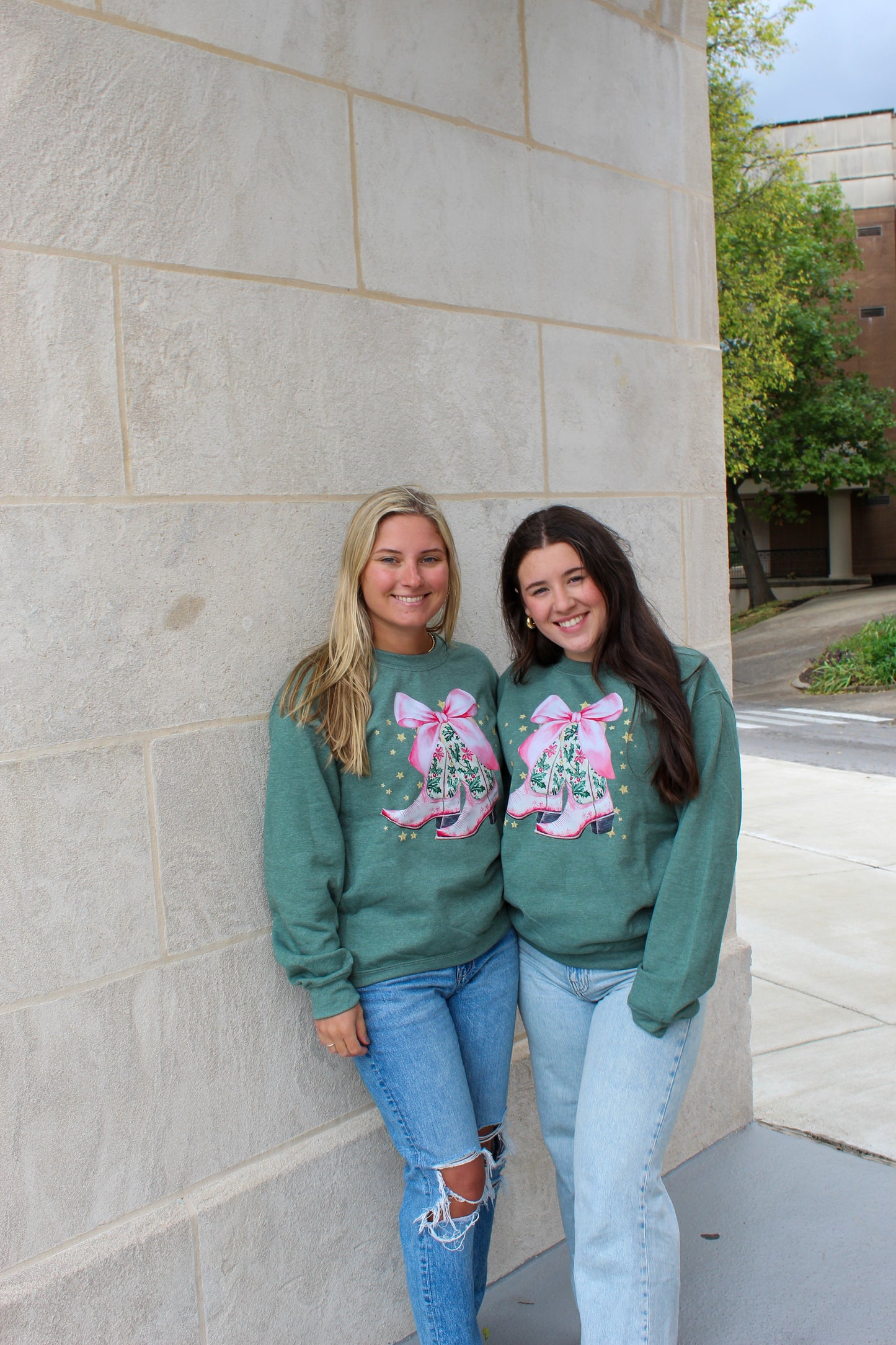 Christmas Boots Crewneck