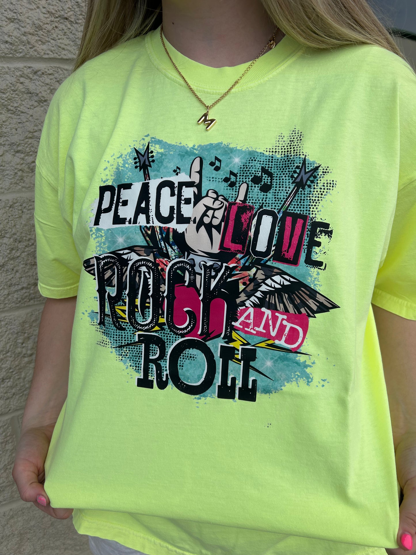 Neon Rock & Roll Graphic