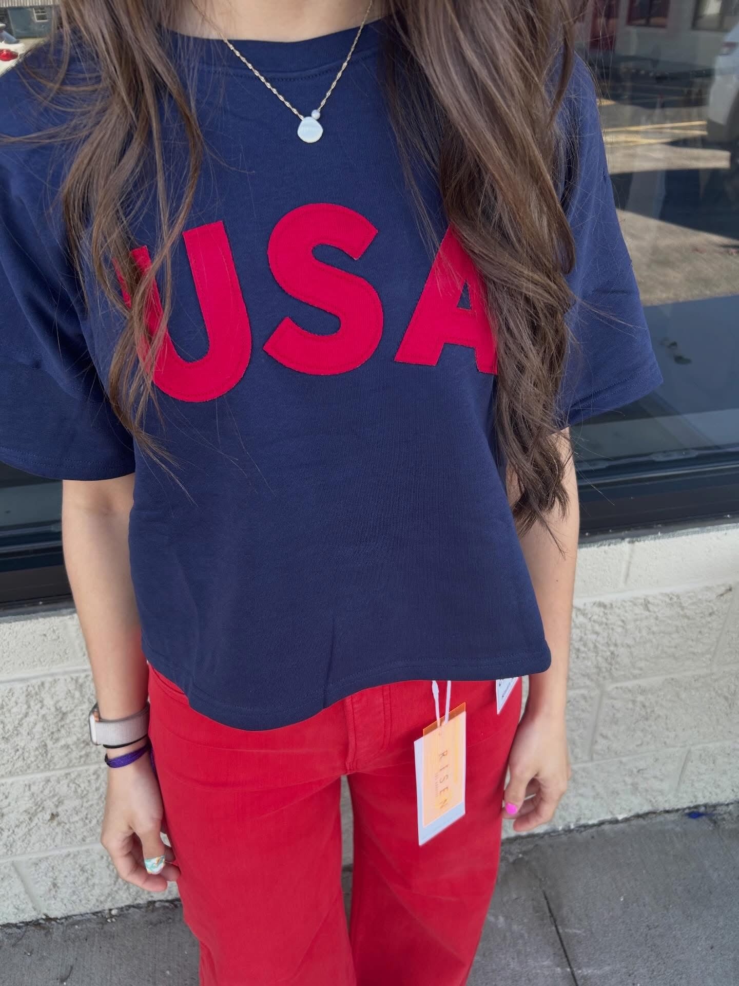 Navy USA Top