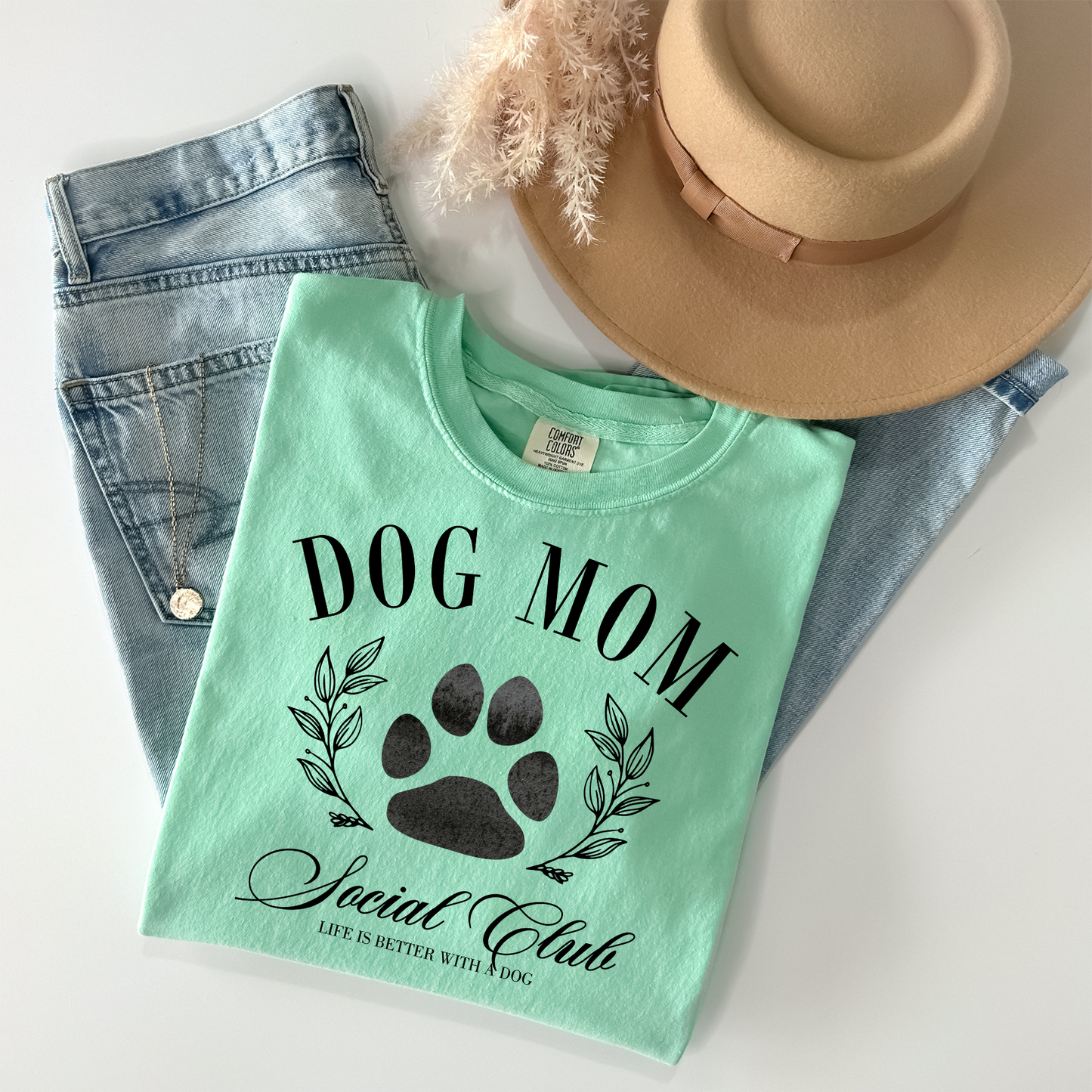 Dog Mom - Mint Tee
