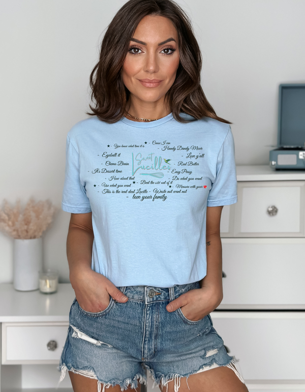 Sweet Lucilles - Light Blue Short Sleeve