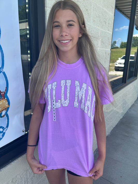 Purple Camo LuluMac T-Shirt