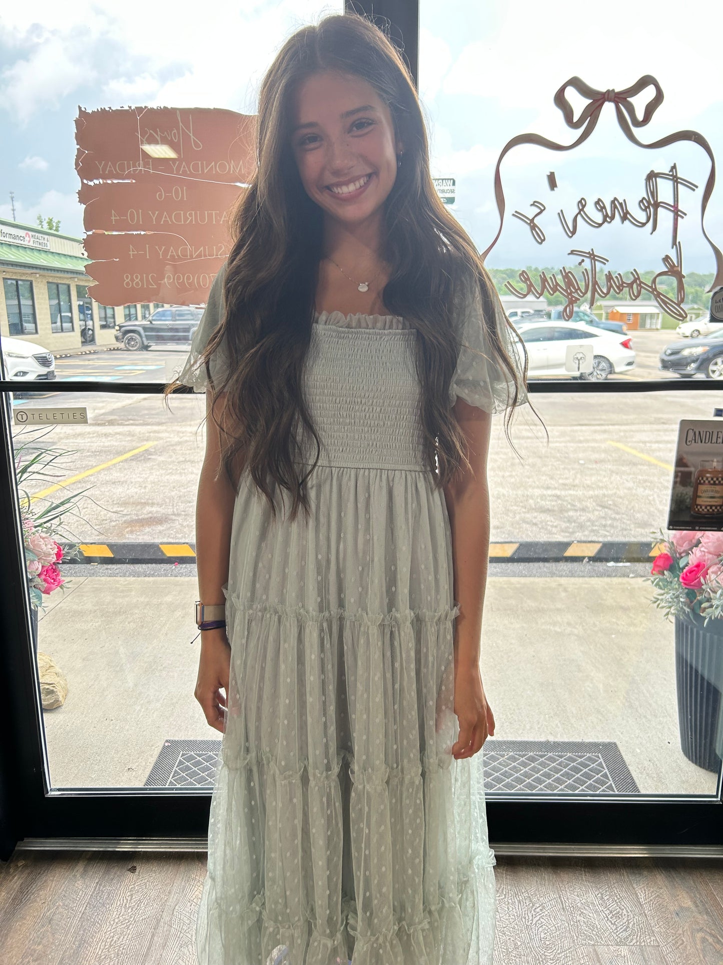 Tiered Polka Dot Maxi