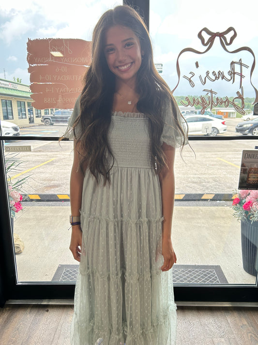 Tiered Polka Dot Maxi