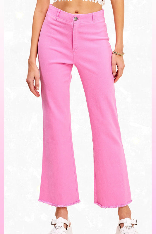 Pink Soft Wash High Rise Jeans