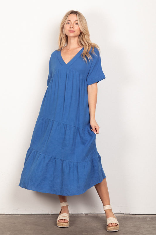 The Butler Dress - Royal Blue