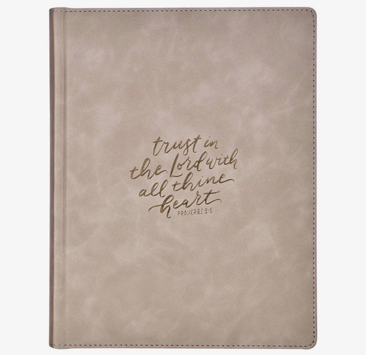 Taupe Leather Bible