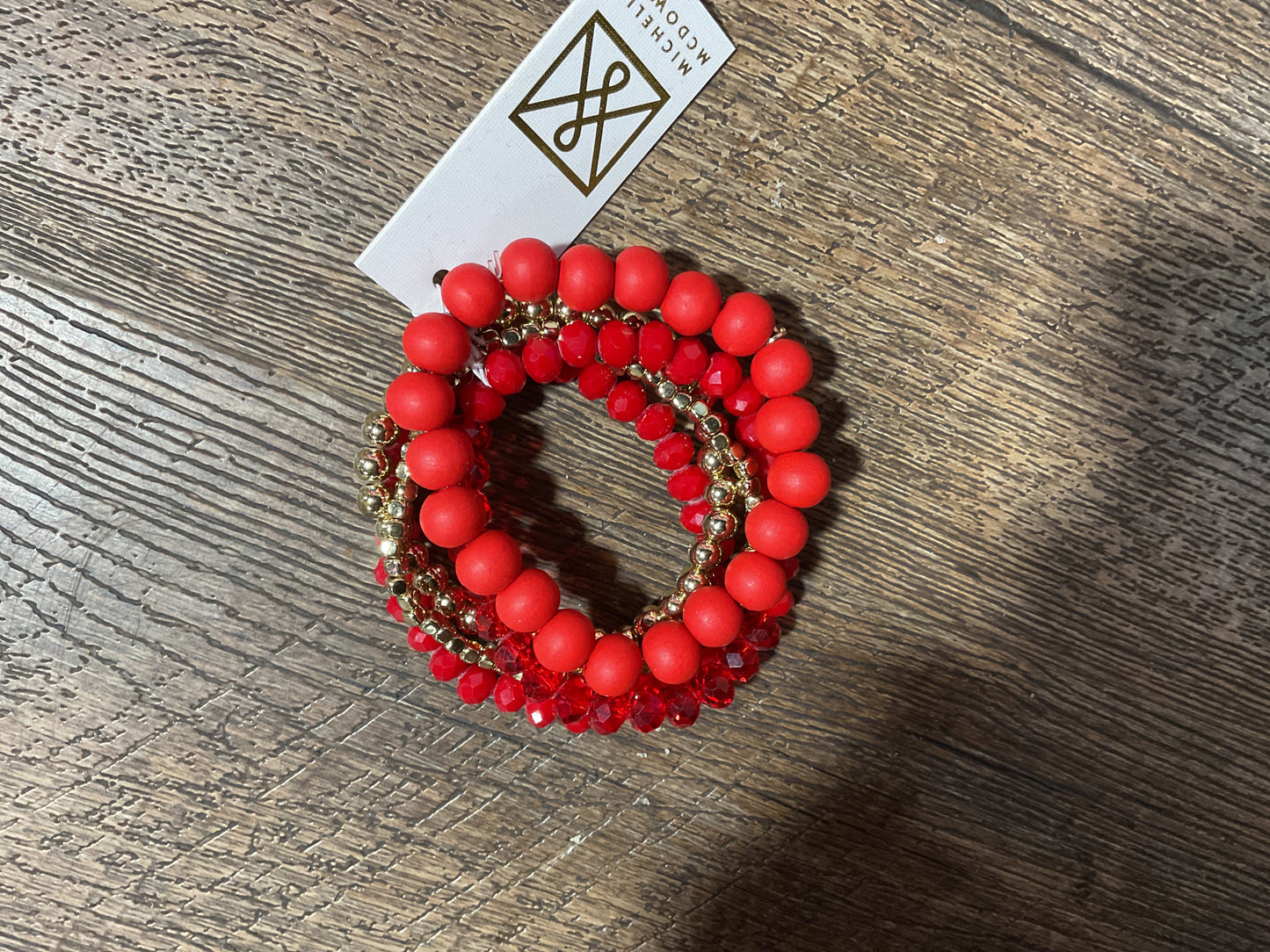 Red set bracelets