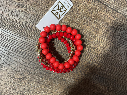 Red set bracelets