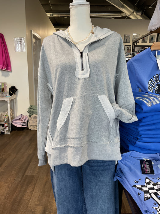 Simply Gray 1/4 Zip