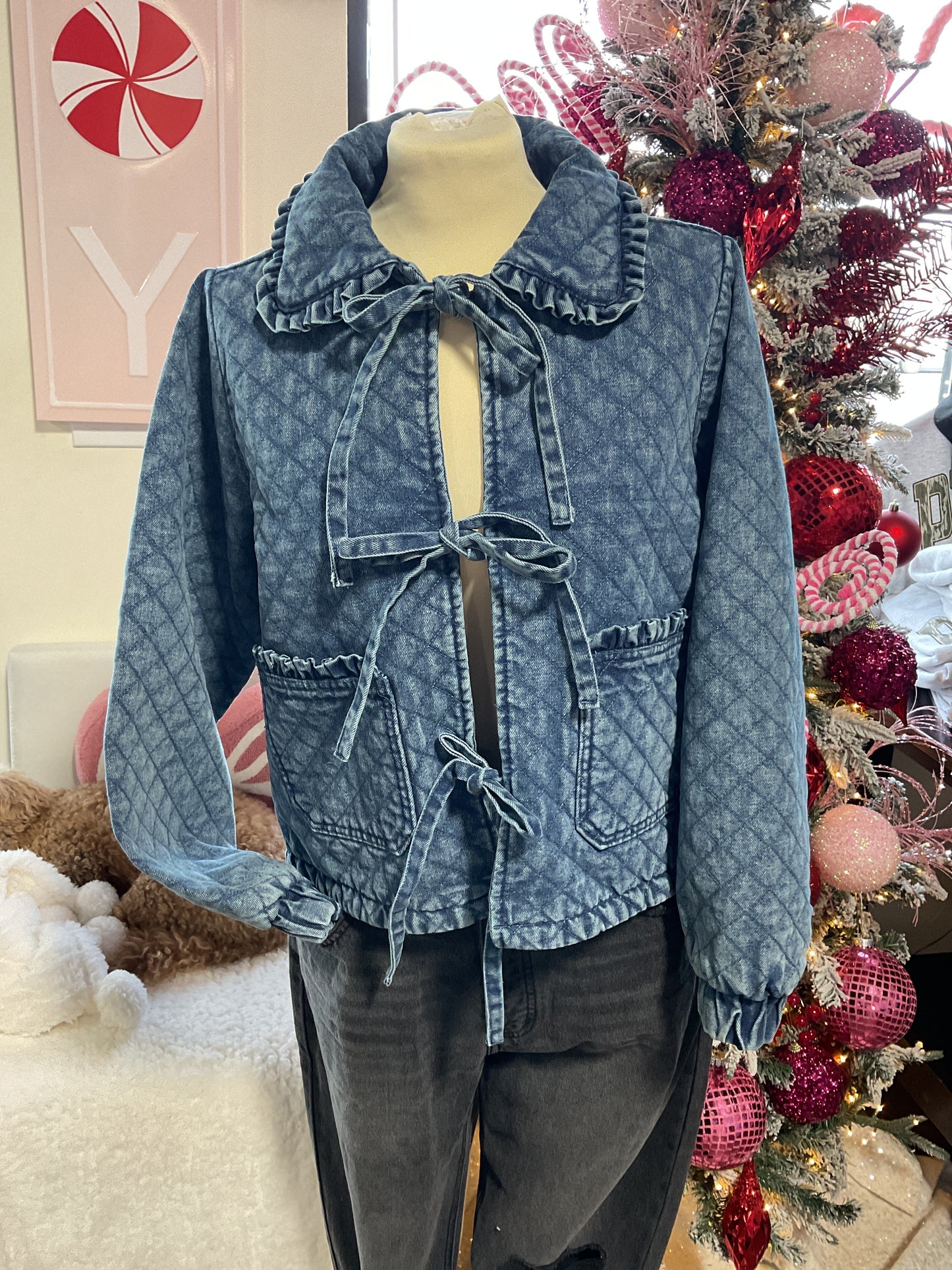 Quilted Denim Jacket