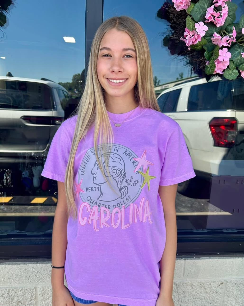 Heads Carolina Tails California Graphic