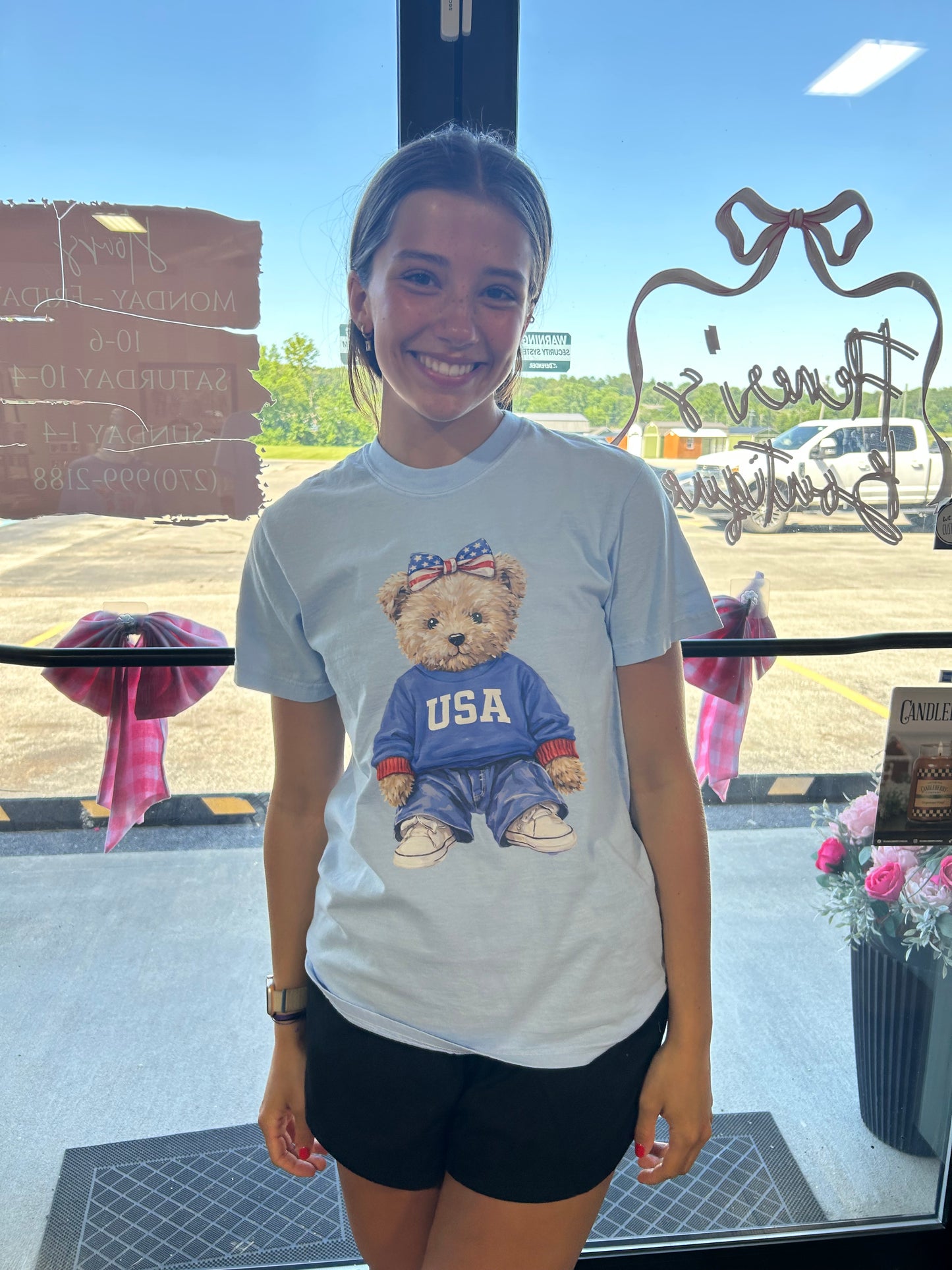 USA Teddy Bear Graphic