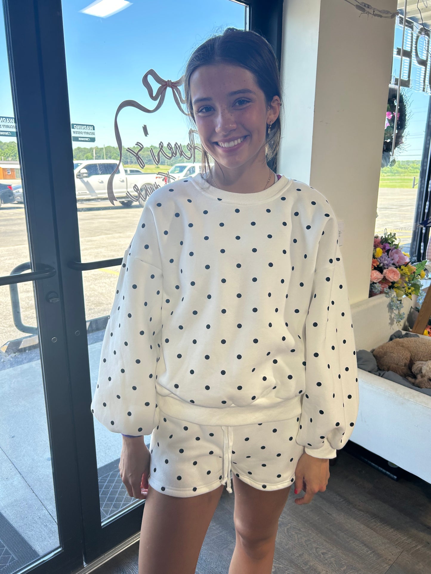 Polka Dot Shorts Set