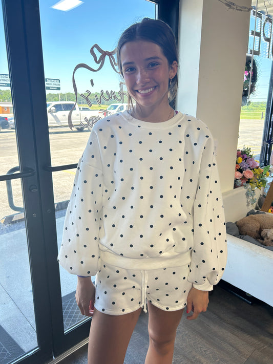 Polka Dot Shorts Set