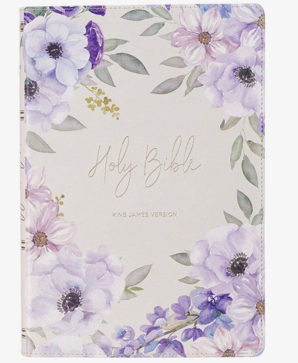 Purple Flower Full Size Bible