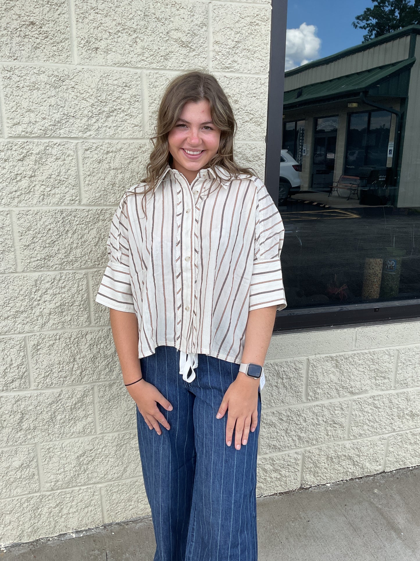 Button down tee
