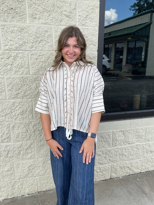 Button down tee