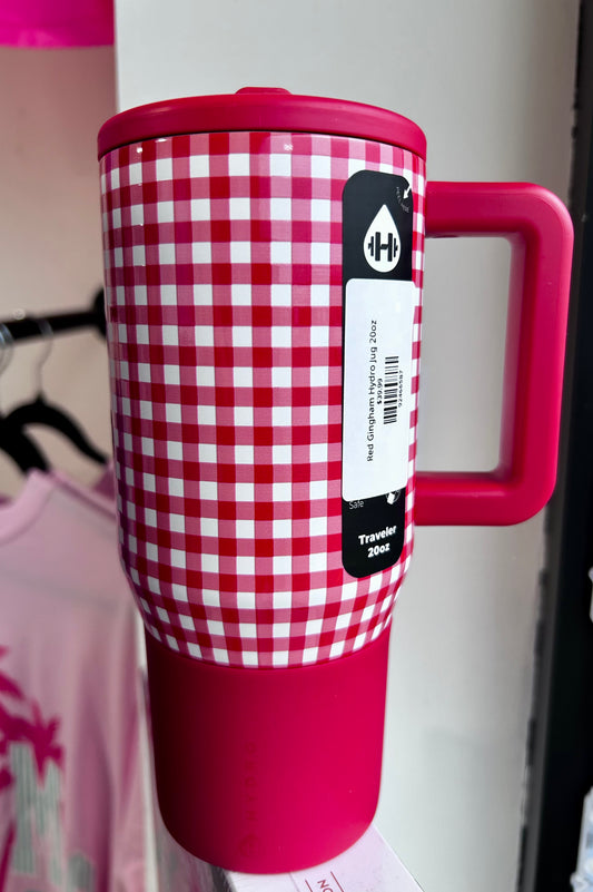 Red Gingham Hydro Jug 20oz