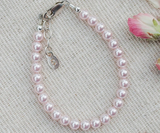Pink pearl sterling silver