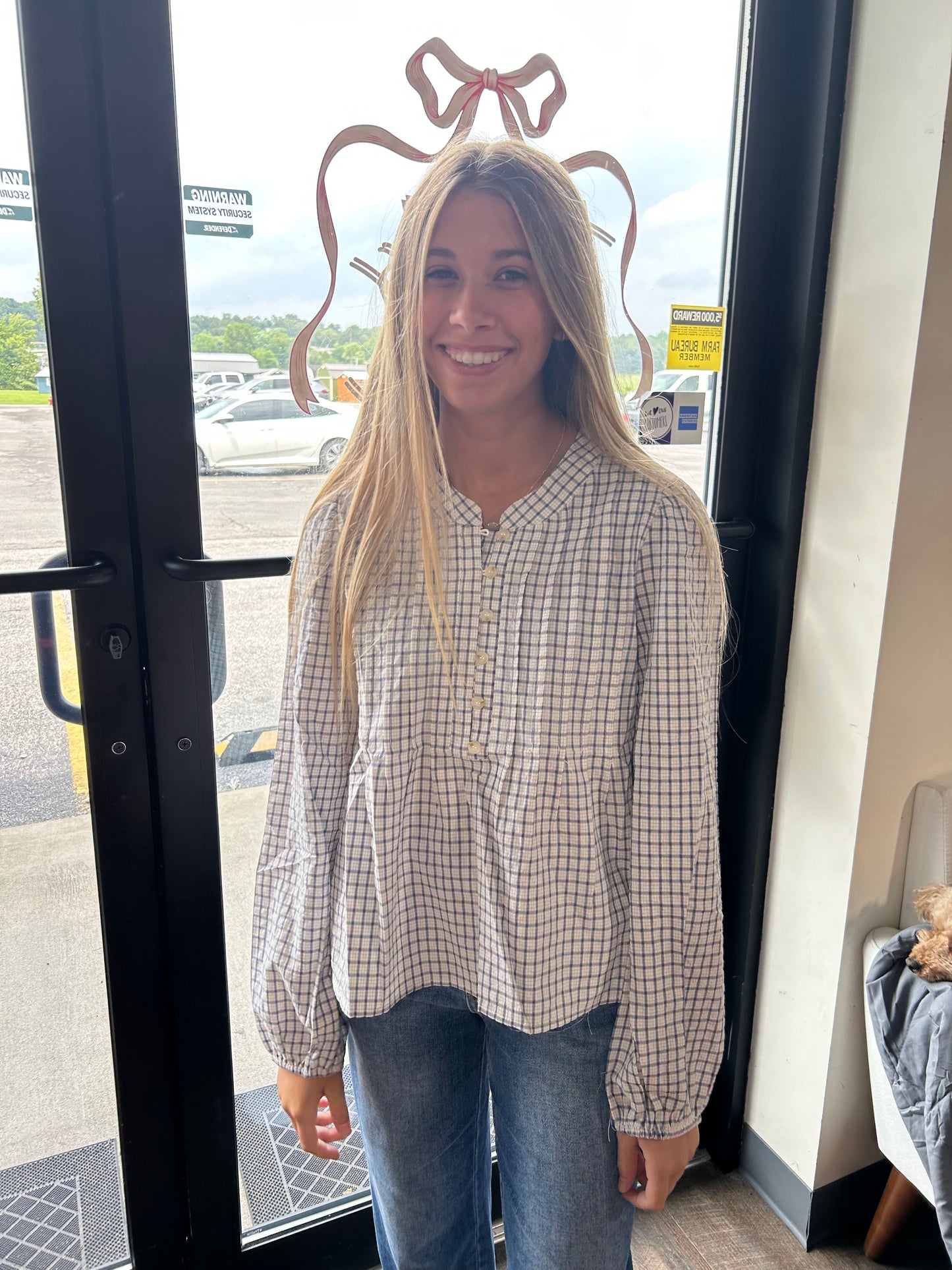 Plaid Teacher Top
