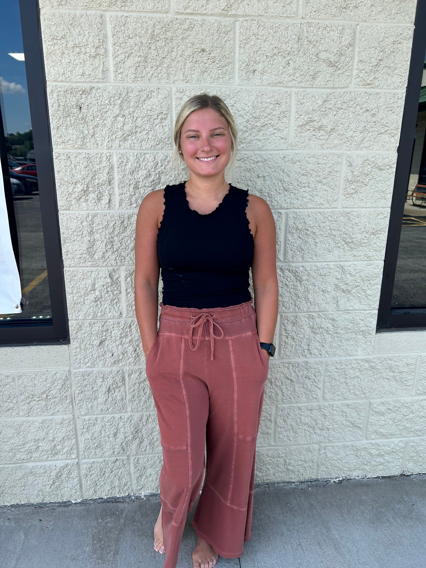 Burnt orange pants