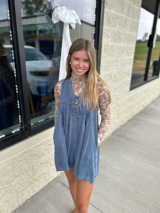 Denim Romper