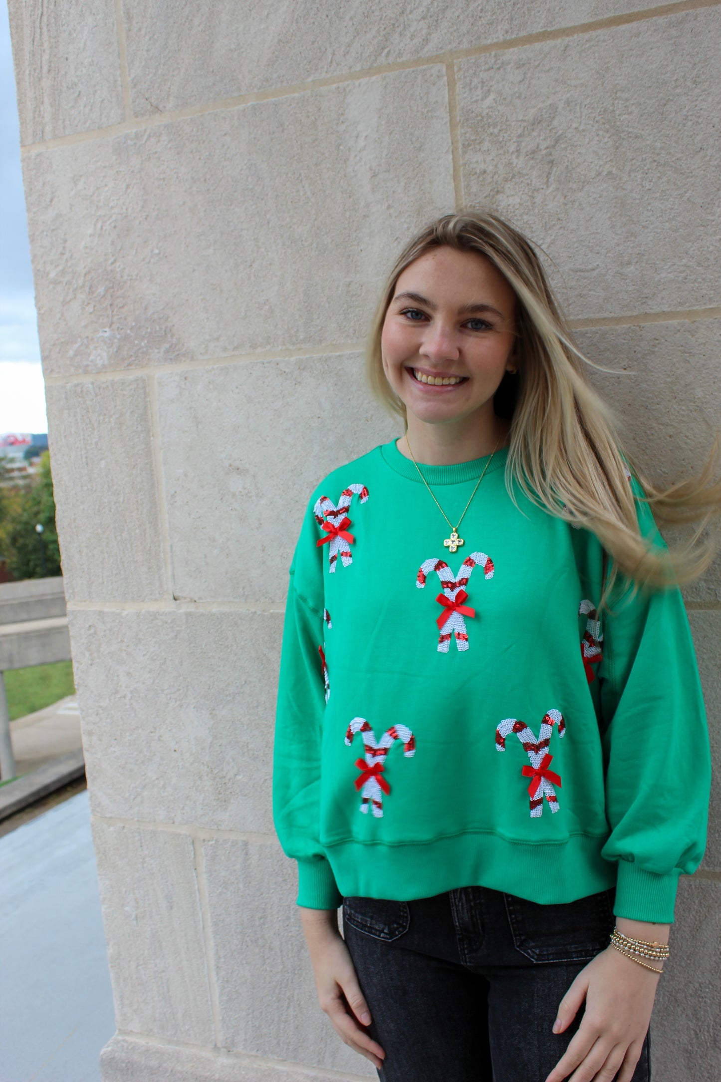 Mary Square - Christmas Candy Canes