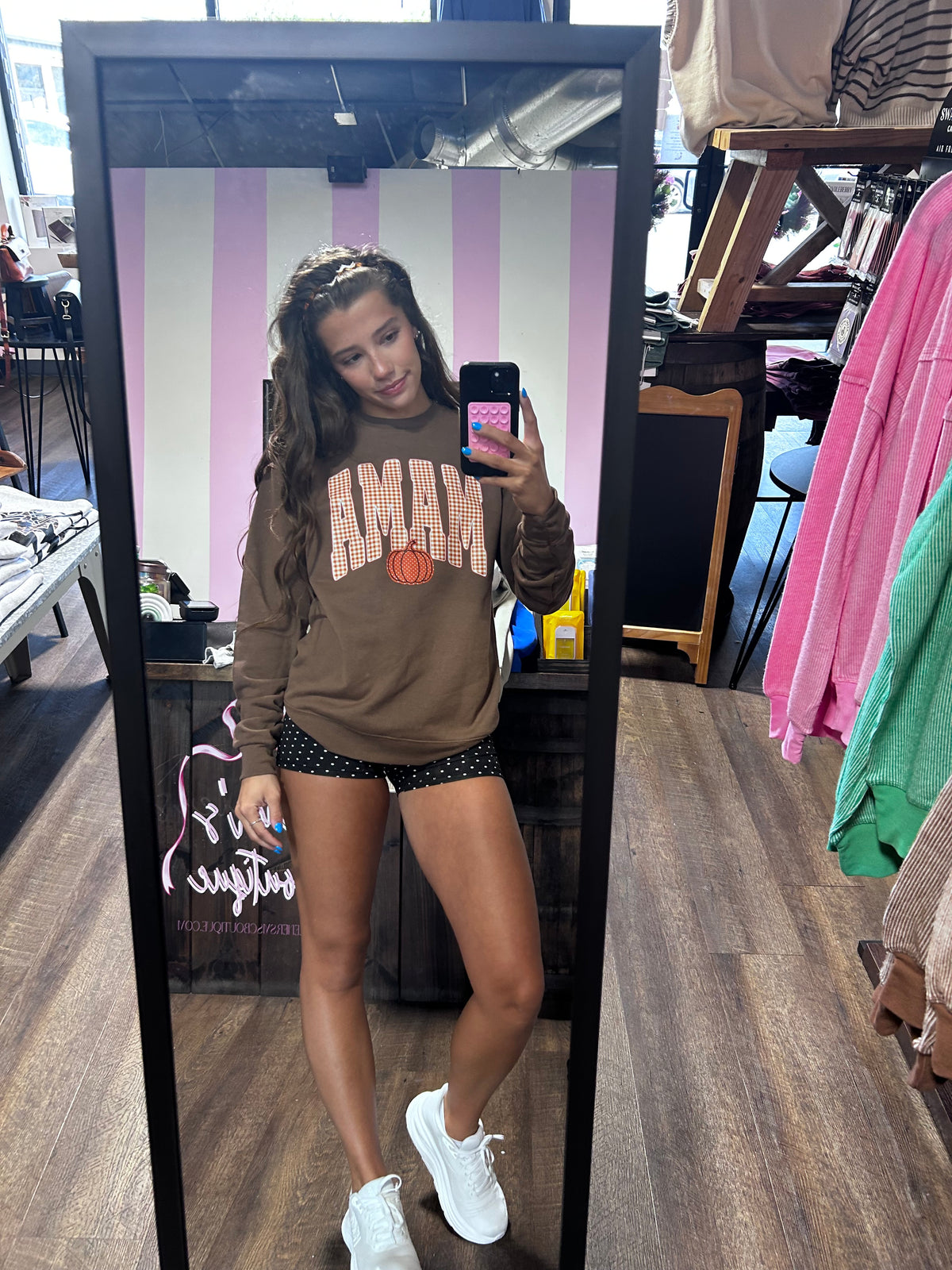 Pumpkins Brown Crewneck