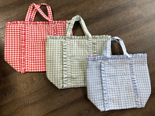 Gingham Tote Bag