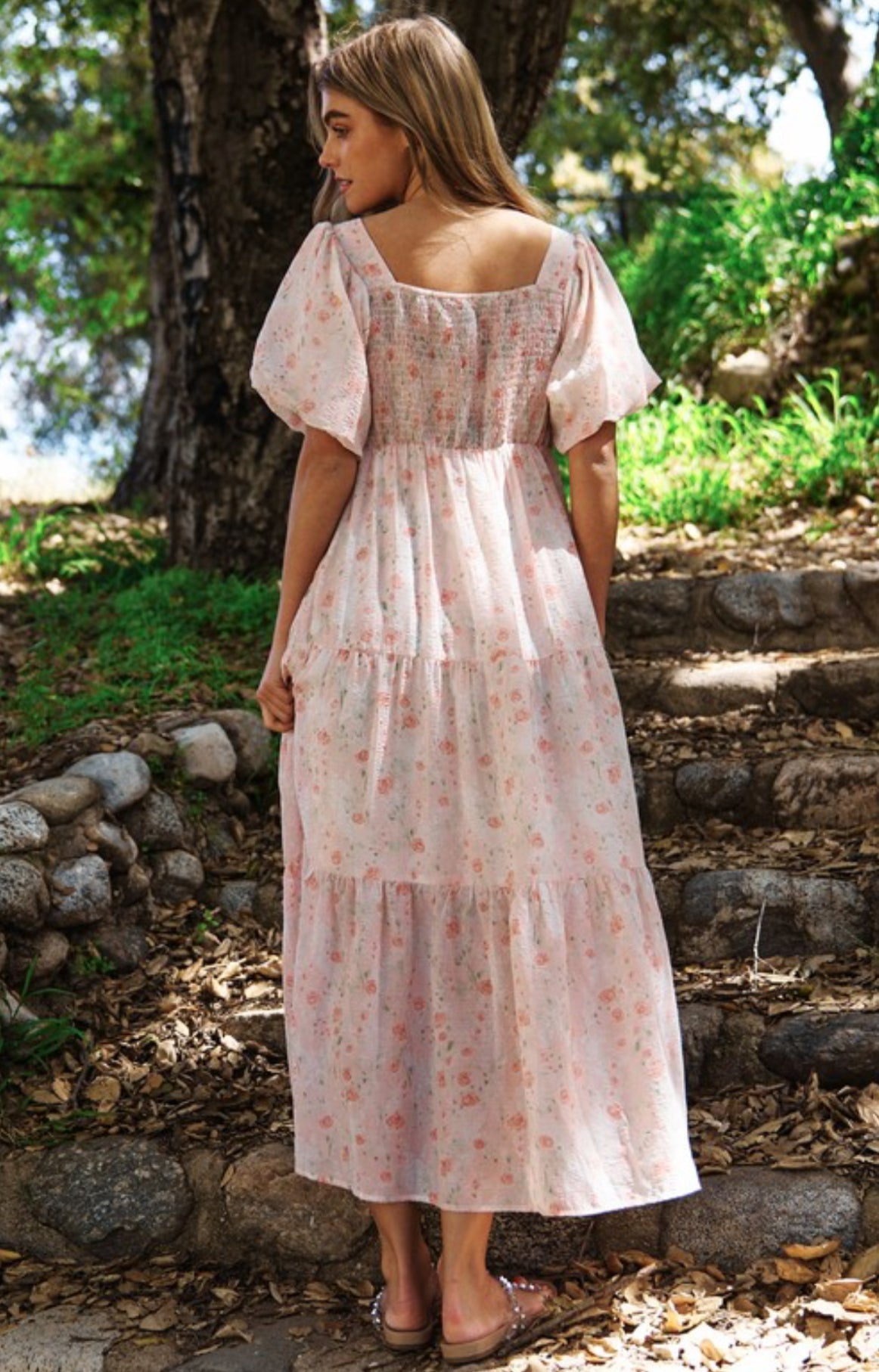 Floral Rose Maxi Dress