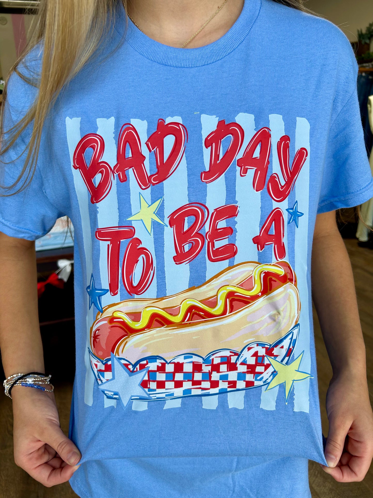 Patriotic Hotdog Graphic