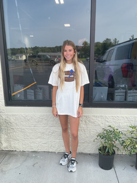 Lace Football Tee