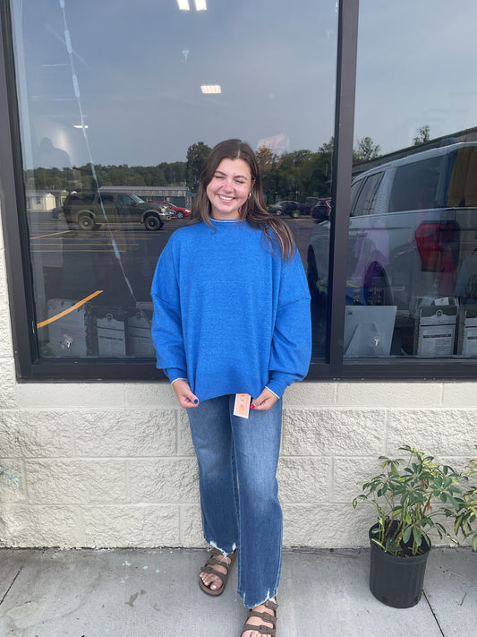 Washed Royal Sweater