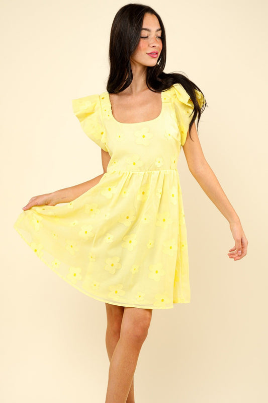 Flower Field Dress - Yellow