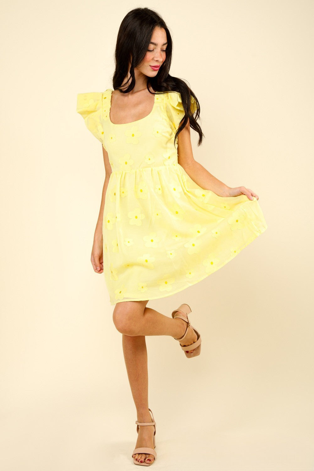 Flower Field Dress - Yellow